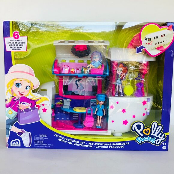 Polly Pocket Flying Fabulous Jet with 3-inch Doll & Accessories New in Box - Picture 8 of 14
